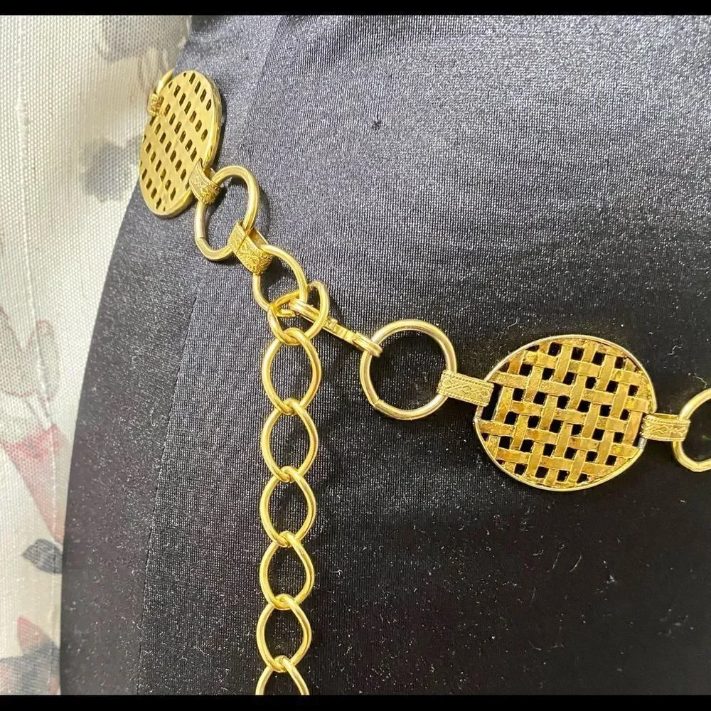 GOLD tone chain belt